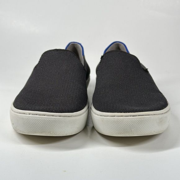 Rothy's Women's The Original Slip On Sneaker Solid Black Textile Shoe Size 7.5 - Picture 2 of 16